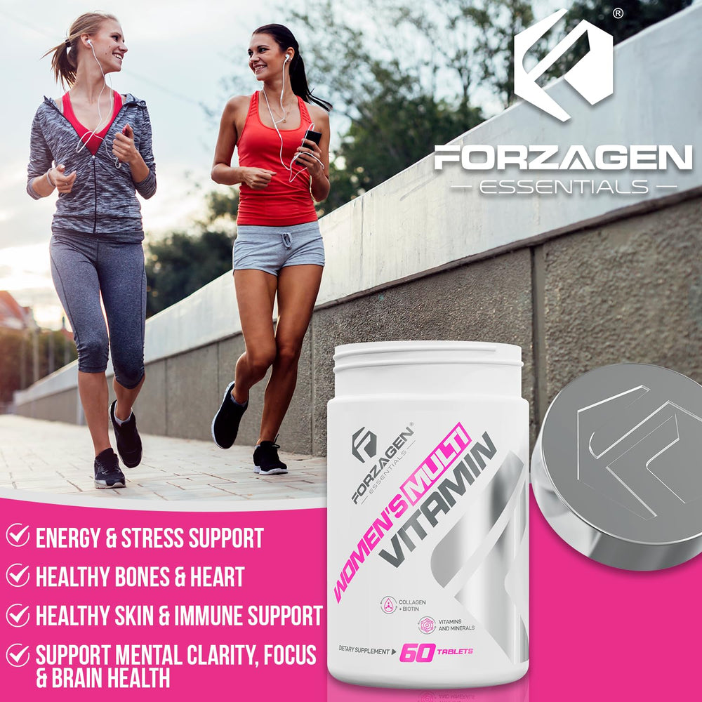 Forzagen Essentials bottle under Vitamin D and zinc for immune health.