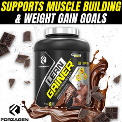 Forzagen Lean Gainer bulk bags illustrate scalable mass-building powder