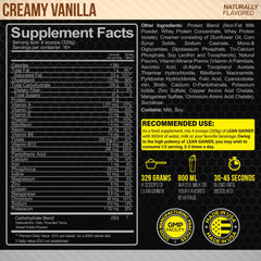 Forzagen Lean Gainer Creamy Vanilla powder with scoop for convenient daily fueling
