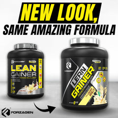 Forzagen Lean Gainer ingredient bowl featuring oats and yams for energy during workouts