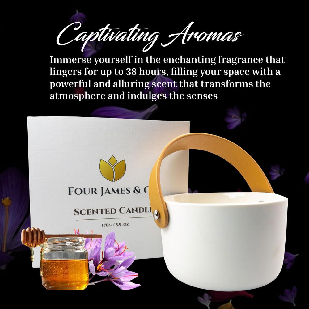 Four James & Co reusable ceramic jar doubles as decorative storage.