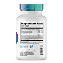 FoxyFit Essential Balance capsules being poured for daily use