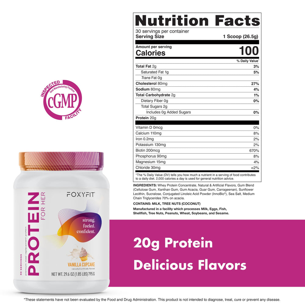 FoxyFit Protein for Her blender bottle ready shake on the go