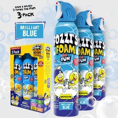 FOZZI'S Brilliant Blue bubbles rise in tub for joyful bath time.
