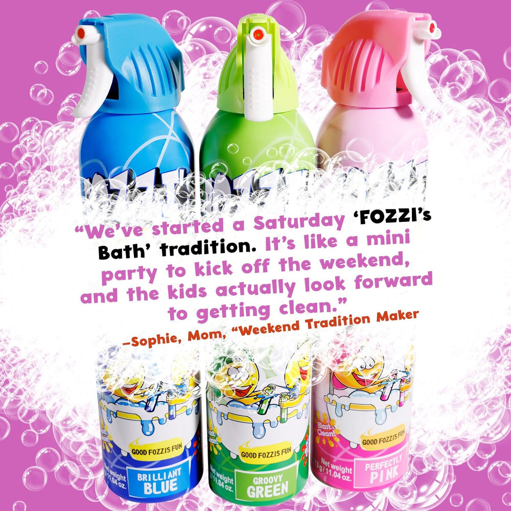 FOZZI'S kid-friendly bath foam makes gifting simple and joyful.