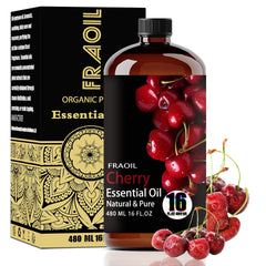 FRAOIL Cherry Essential Oil bottle in 16oz size for diffusers and blends