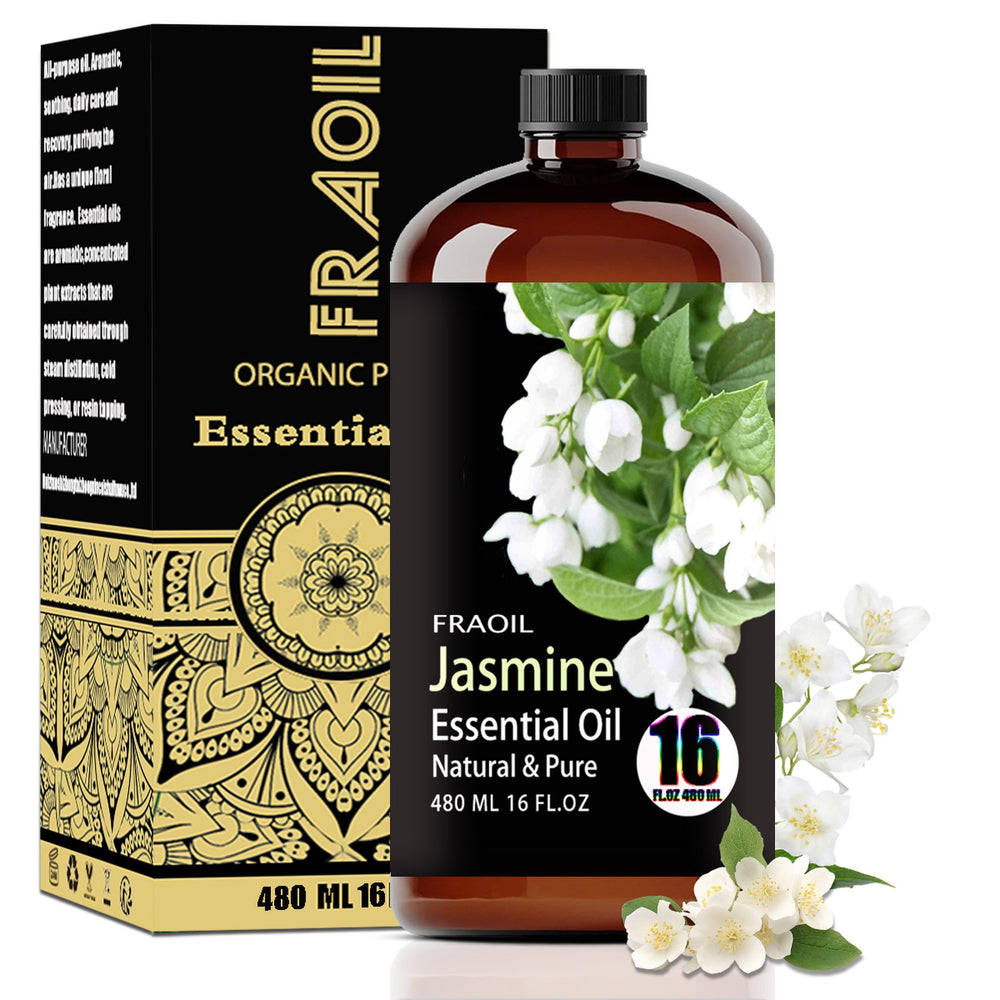 FRAOIL Jasmine essential oil bottle for diffusers and DIY blends.