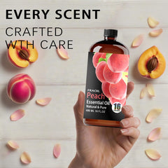 DIY candle making with FRAOIL Peach Essential Oil for fruity notes