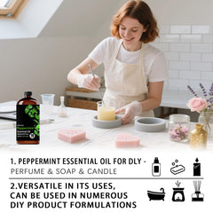 FRAOIL Peppermint Oil amber glass protects from light