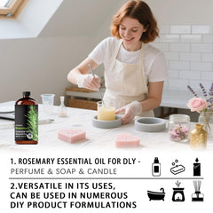 FRAOIL Rosemary essential oil bottle with dropper for easy application