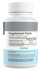 Freeda Glucosamine MSM vegan symbol signaling clean ingredients