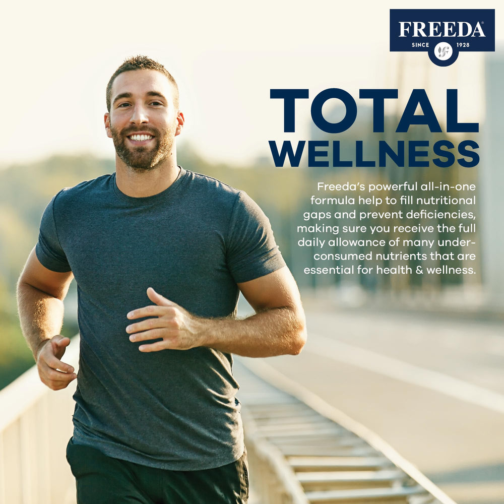 FREEDA proudly made in USA in GMP-certified facility.