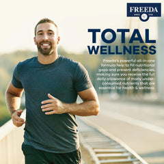 FREEDA proudly made in USA in GMP-certified facility.