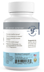 Freeda Magnesium Gluconate capsules close-up highlighting tablet texture