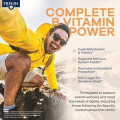 FREEDA Vegan Kosher formula close-up showing gentle digestion benefits.