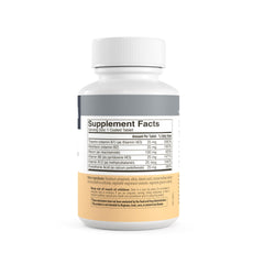 Freeda Vitamin B Complex B1–B12 overview chart reflects a comprehensive blend.