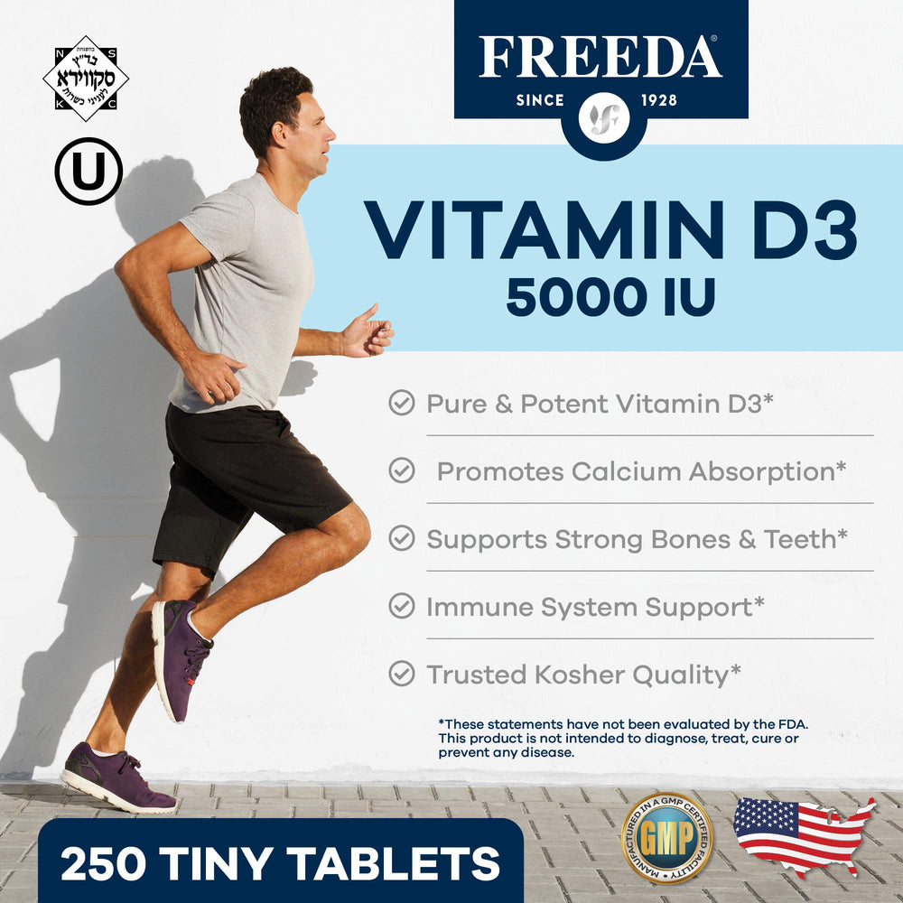 Freeda packaging box showcases compact design and easy dosing