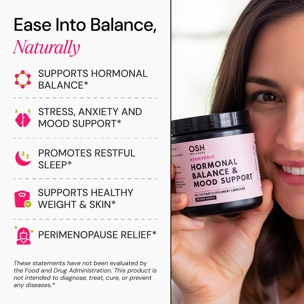 Freshly Moms label features Holy Basil and Shatavari for women's wellness.