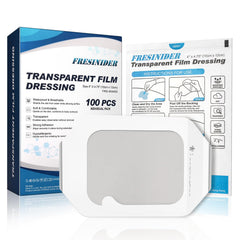 FRESINIDER transparent film dressing 4x4.75 inch pack protects wounds with waterproof shield