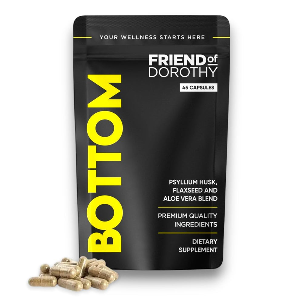 Friend of Dorothy Bottom Fiber bottle pour supports easy daily prep.
