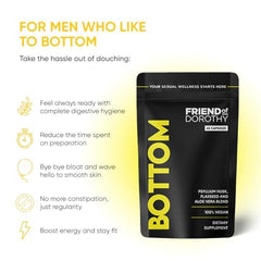 Friend of Dorothy Bottom Fiber capsules close-up highlighting plant-based ingredients.