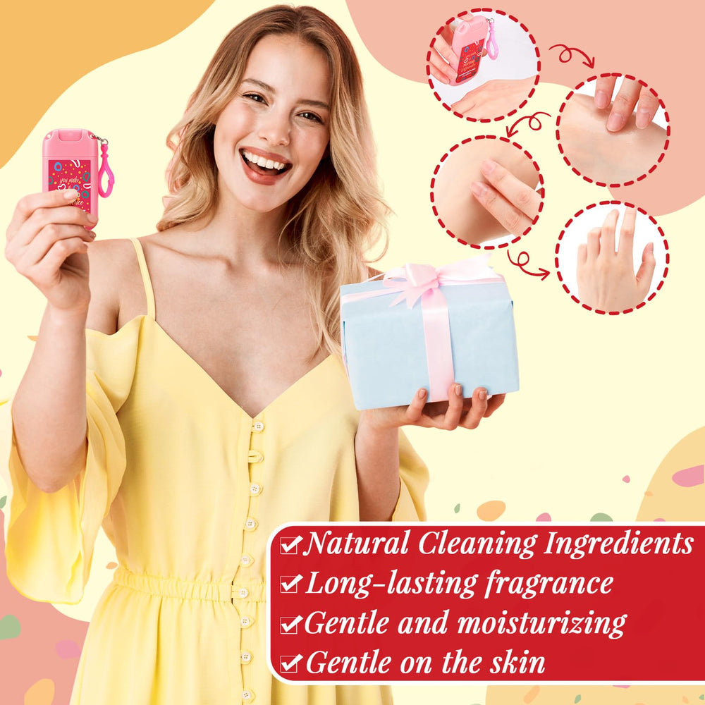 Frienda 24 motivational cards accompany the sanitizer set for thoughtful appreciation.