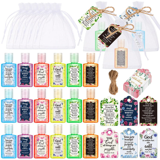 Frienda 24 set Christian hand sanitizers gift pack for events