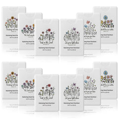 Frienda 24-pack hand sanitizer sprays in six stylish styles for gifting.