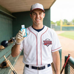 Frienda baseball keychain attachment closeup, sporty accessory for bags.
