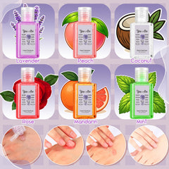 Frienda Bible themed sanitizer set close up with floral design