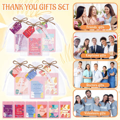 Frienda motivational cards and organza bags for gifts