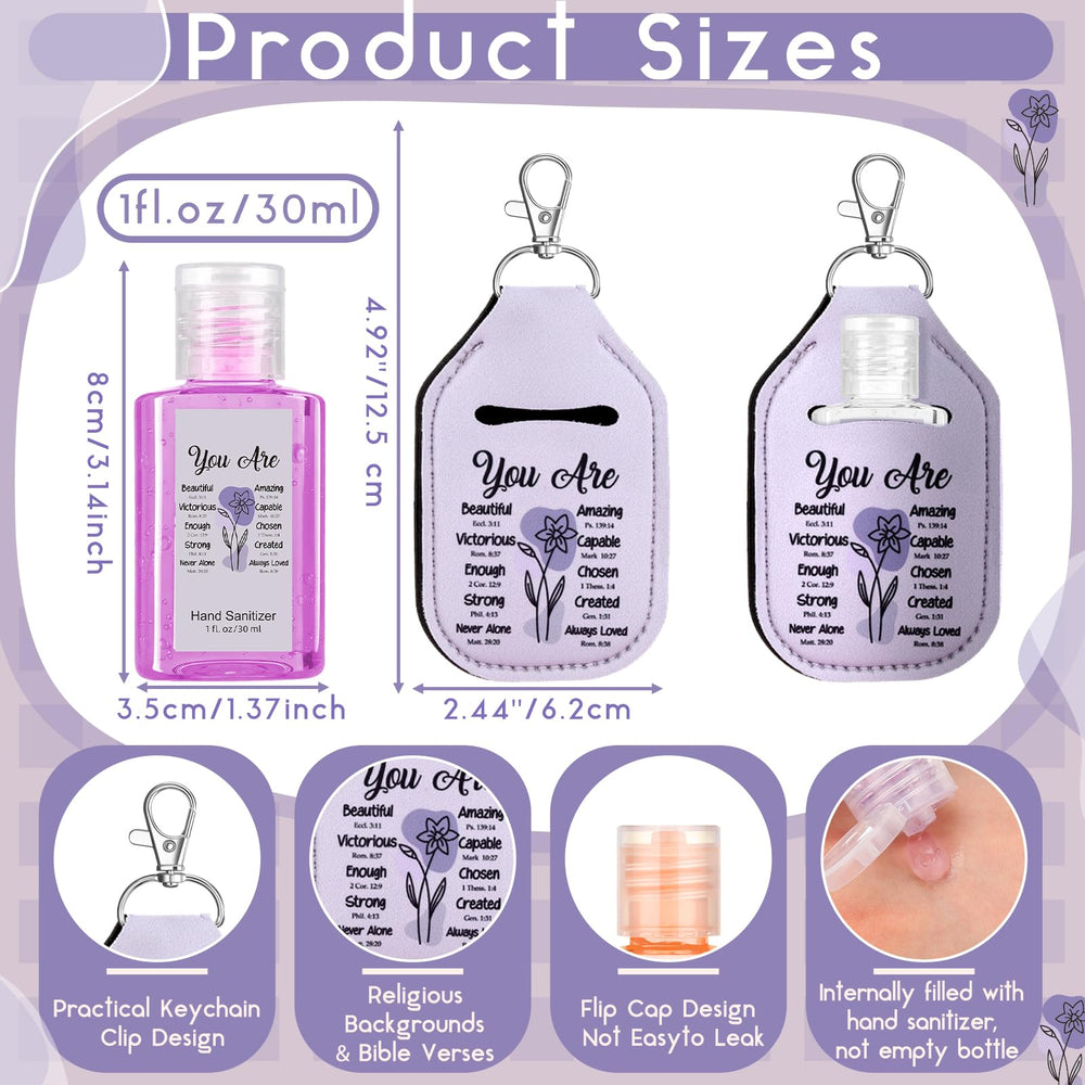 Frienda purple flower keychain holder, easy access on the move