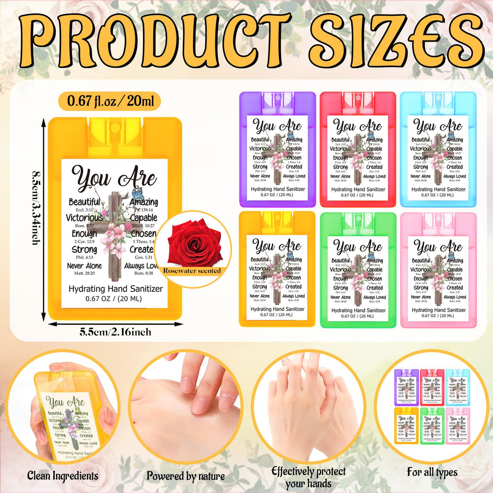 Frienda travel-size 20ml hand sanitizer spray in six styles for on-the-go