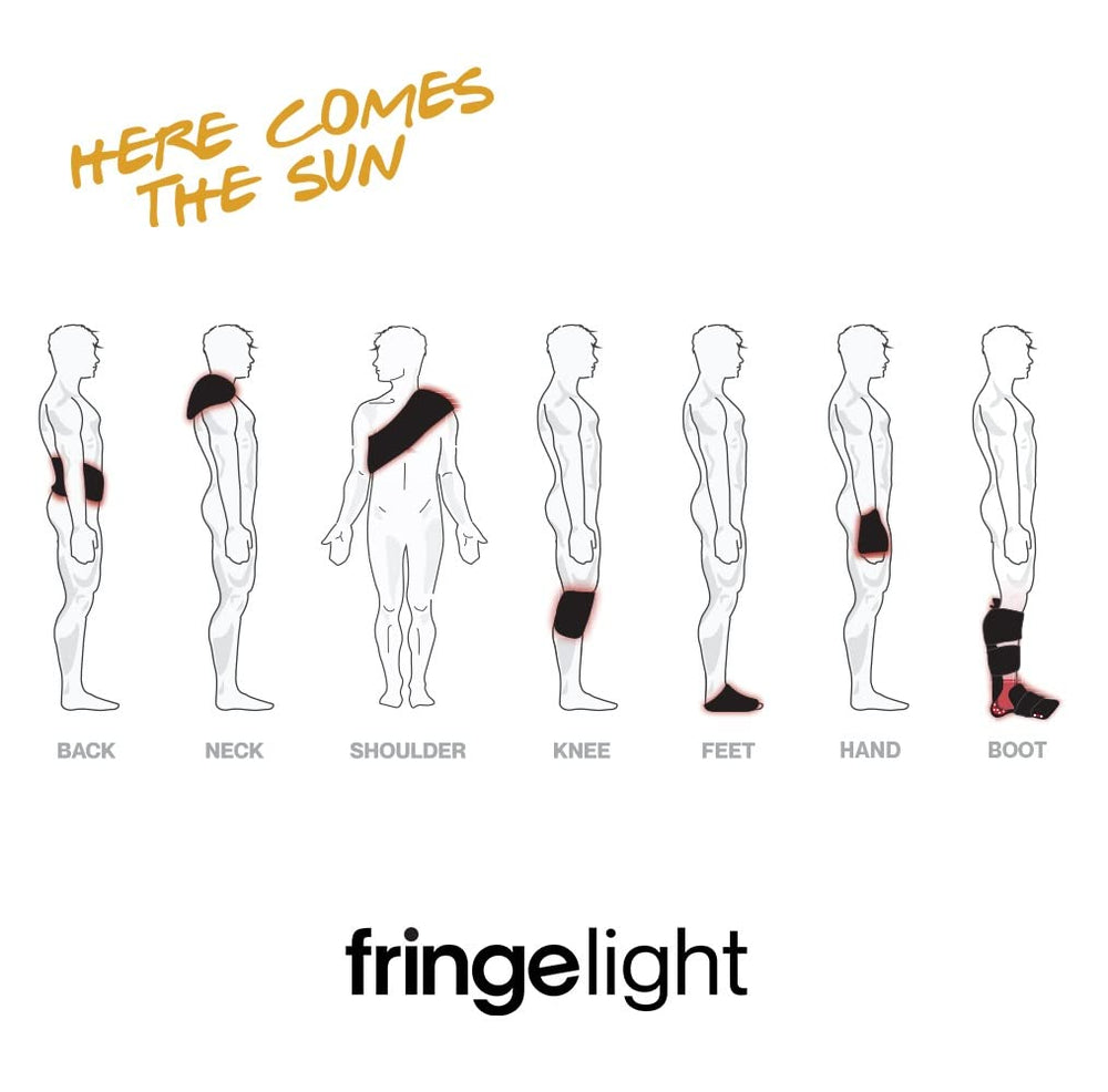 Fringe extra long wrap shows wireless design enabling on-the-go sessions.