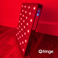 Fringe Red Light Panel side view, slim profile fits small spaces