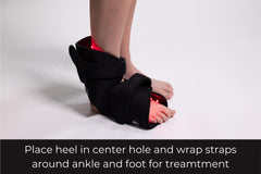 Fringe red light therapy wrap on wrist enables portable wellness sessions.
