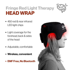 Fringe Red Light Wrap battery life supports wireless on-the-go sessions