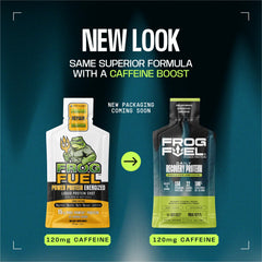 Frog Fuel portable 1 oz packets for pre-, during-, or post-workout fueling.