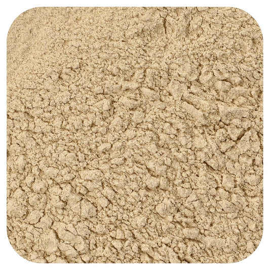 Frontier Ashwagandha Root Powder in a bulk bag, easy pantry storage.