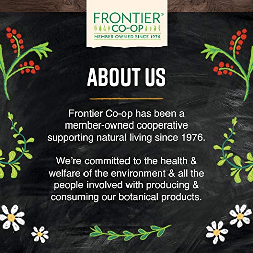 Frontier Co-op cooperative logo highlights ethical sourcing.