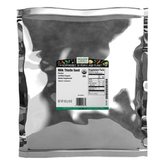 Frontier Co-op milk thistle seed powder in bulk bag; versatile for blends
