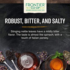 Frontier Co-op nettle leaf powder shown for skincare and DIY recipes.