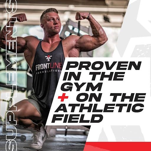 FRONTLINE FORMULATIONS Essentials athlete workout scene suggests endurance for training sessions.