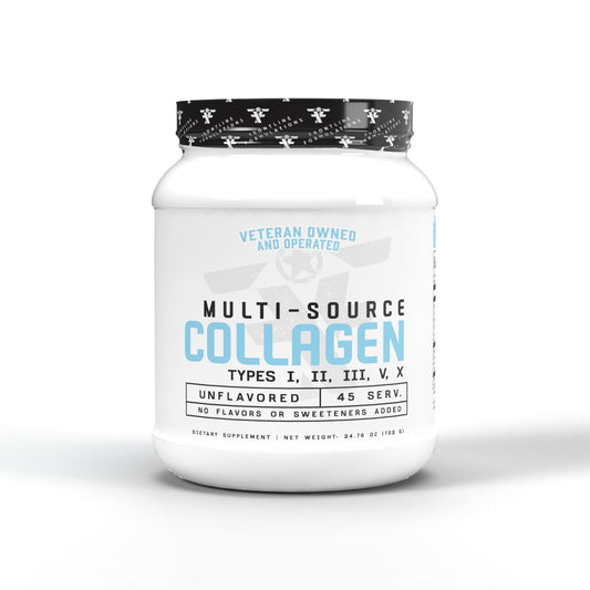 FRONTLINE FORMULATIONS Multi-Source Collagen bottle pouring for daily skin and hair support
