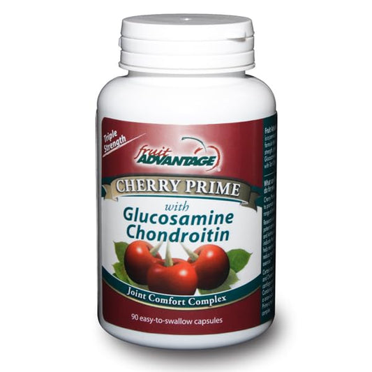 Fruit Advantage Cherry Prime capsules close-up for easy daily use.