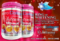 FSM Phyto Collagen Whitening 19X Stem Cell label closeup highlights ingredients and benefits.