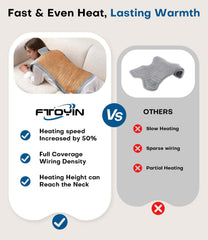 FTOYIN pad contours to neck and shoulders for deep relaxation.