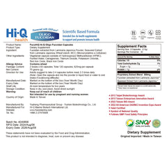 FUCOHIQ Oligo Fucoidan capsules lifestyle photo shows daily routine integration.