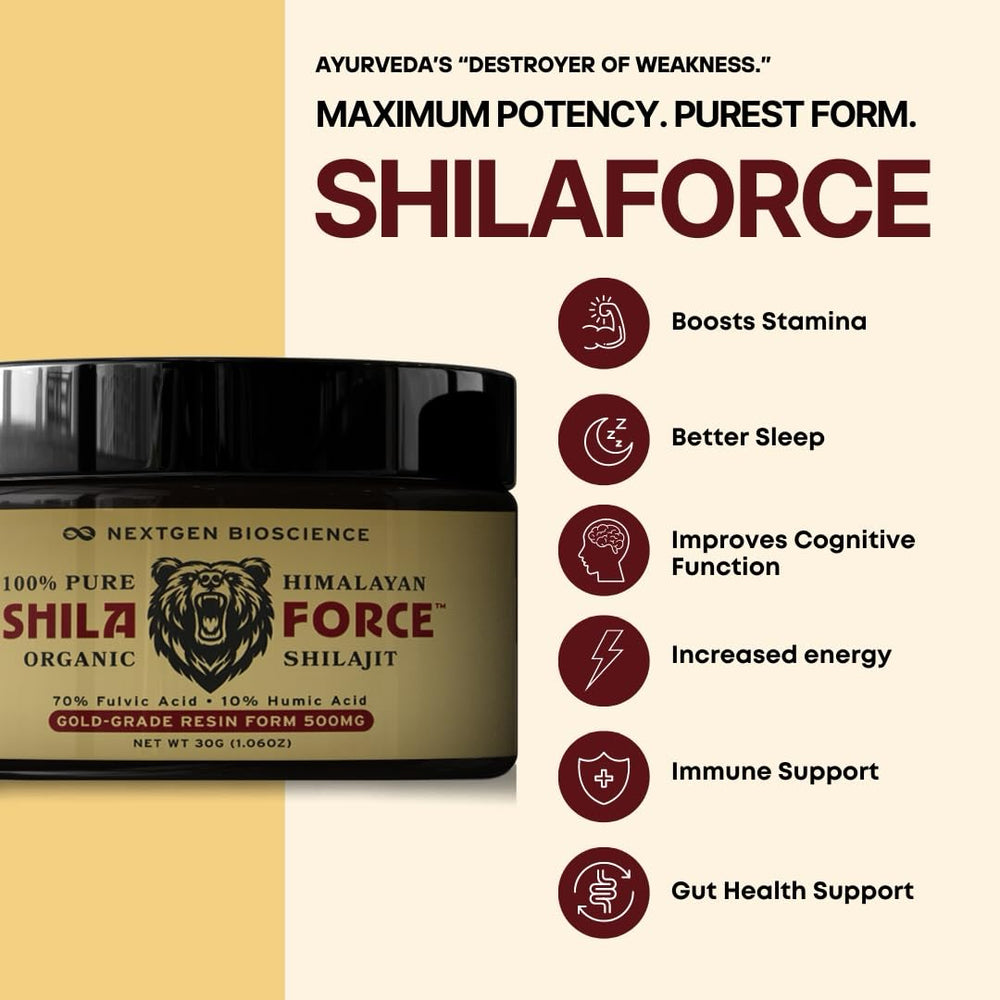 FUCOIDAN FORCE ShilaForce purity lab image emphasizes high fulvic content and quality.
