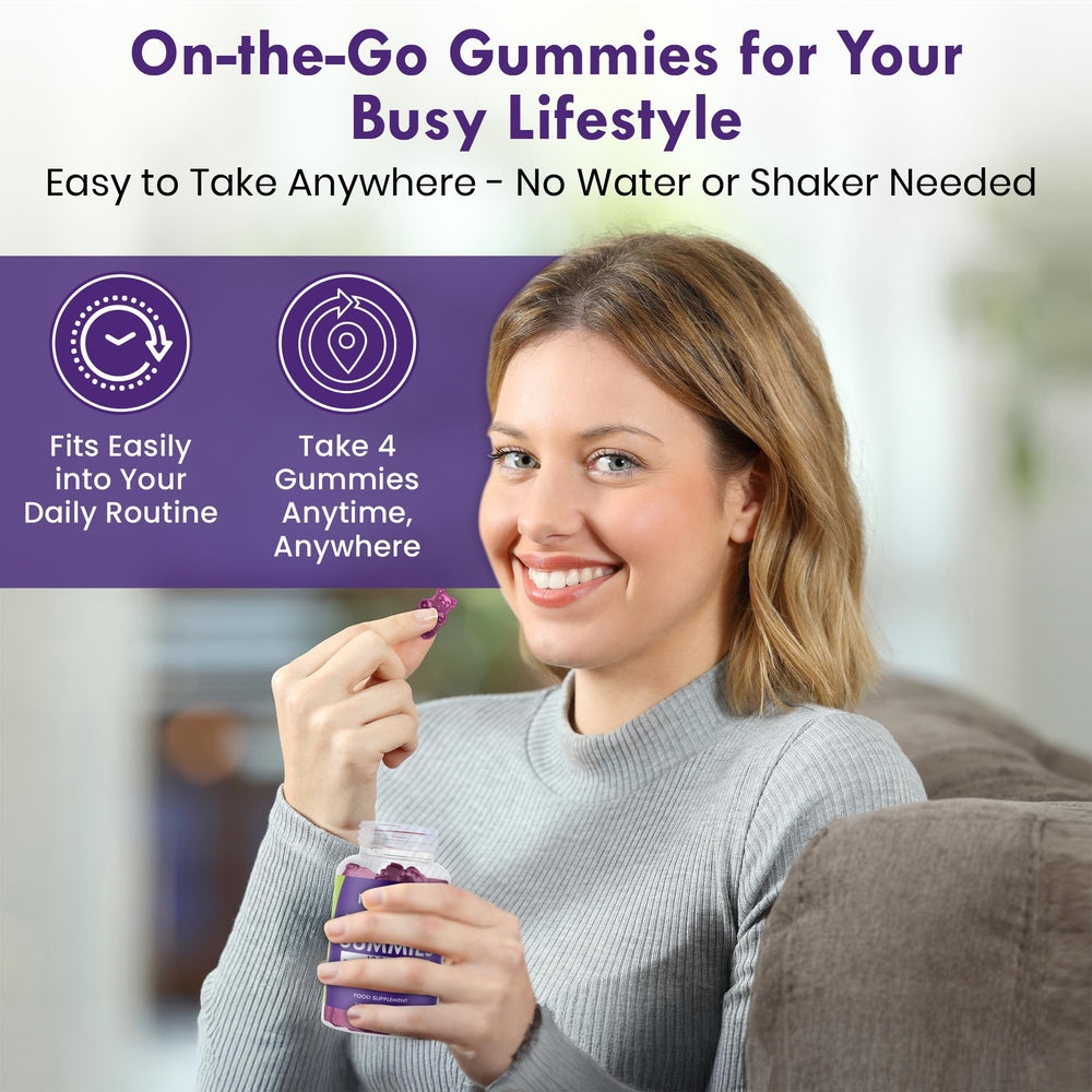 Serving bowl with FUELE+ gummies for between-workout fueling.